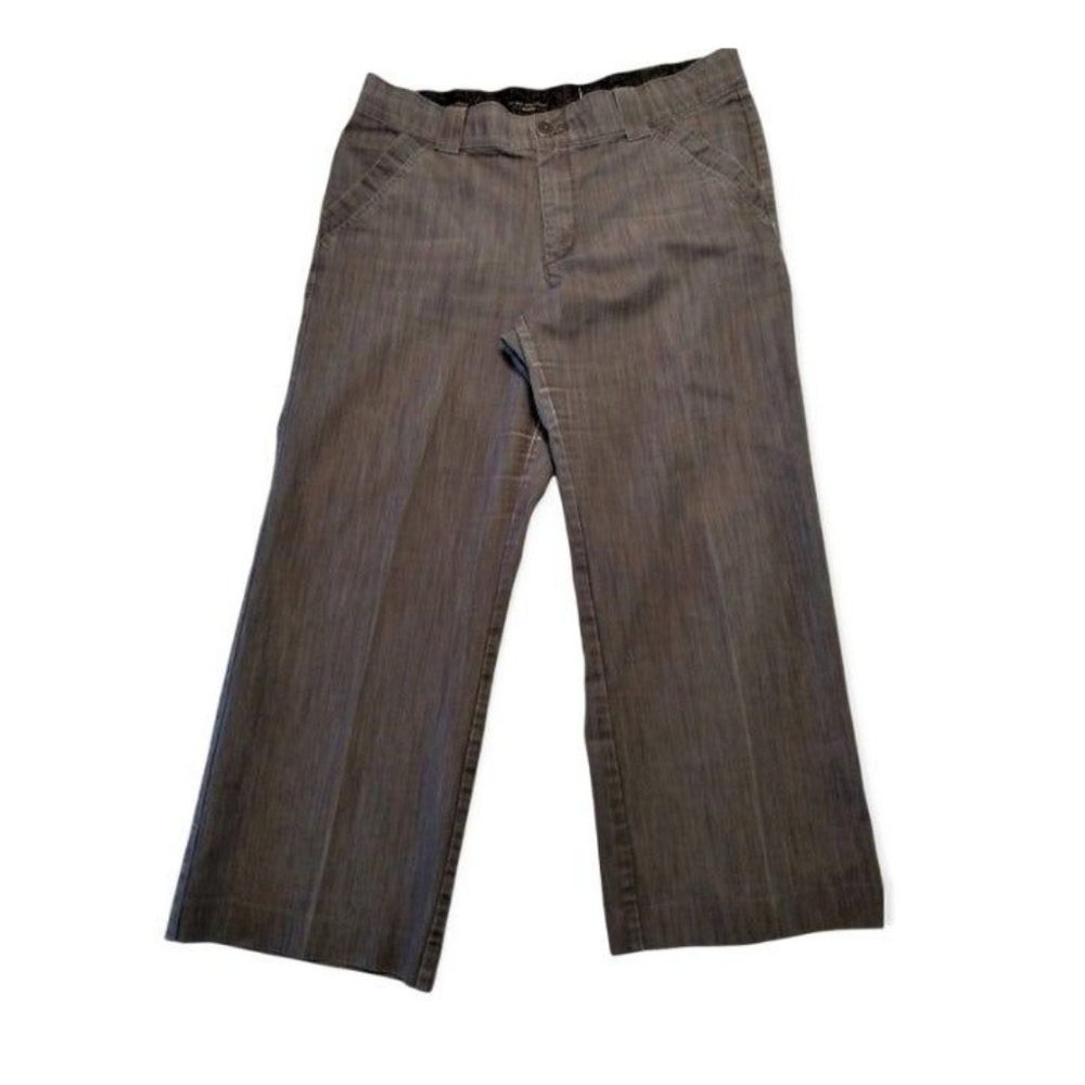 Women's LEE'S NO-GAP WAISTBAND HIGH RISE DENIM JEANS Gray/Silver Size 18